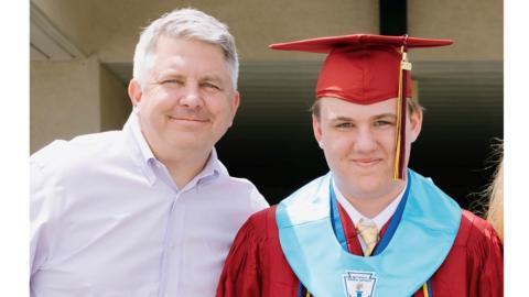 From left to right: Brian Lawson (father) and Lance Lawson (son)
