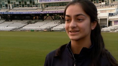 BBC Young Reporter Competition winner Rhia is hoping to break into the England cricket team.