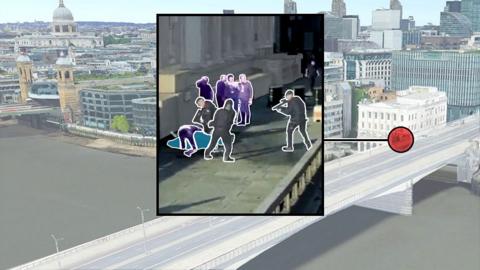 Illustration of London Bridge attack
