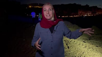 BBC correspondent arrives in flood-hit Derna