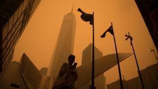 Smoke from wildfires in Canada shrouding New York