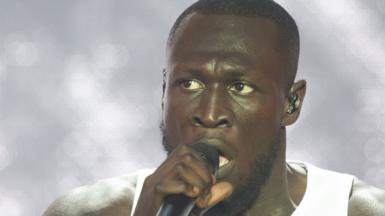 Archive image of Stormzy, performing at TRNSMT festival, in Glasgow, in 2019