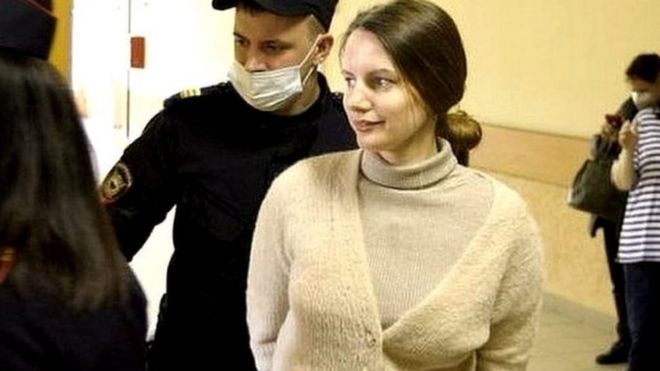Яна Пинчук в суде