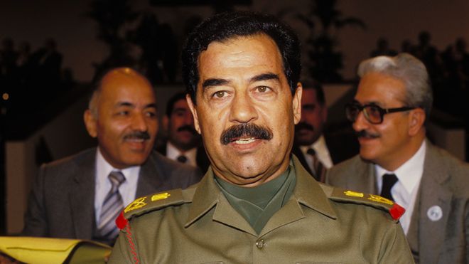 सद्दाम हुसैन, 1987 का चित्र