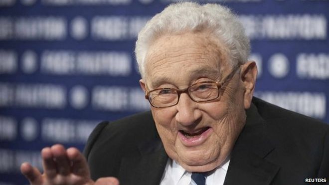 Former US Secretary of State Henry Kissinger (September 2014)