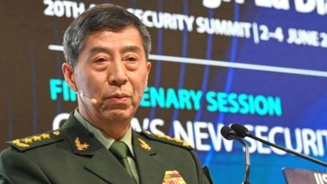 चीनी रक्षा मंत्री
