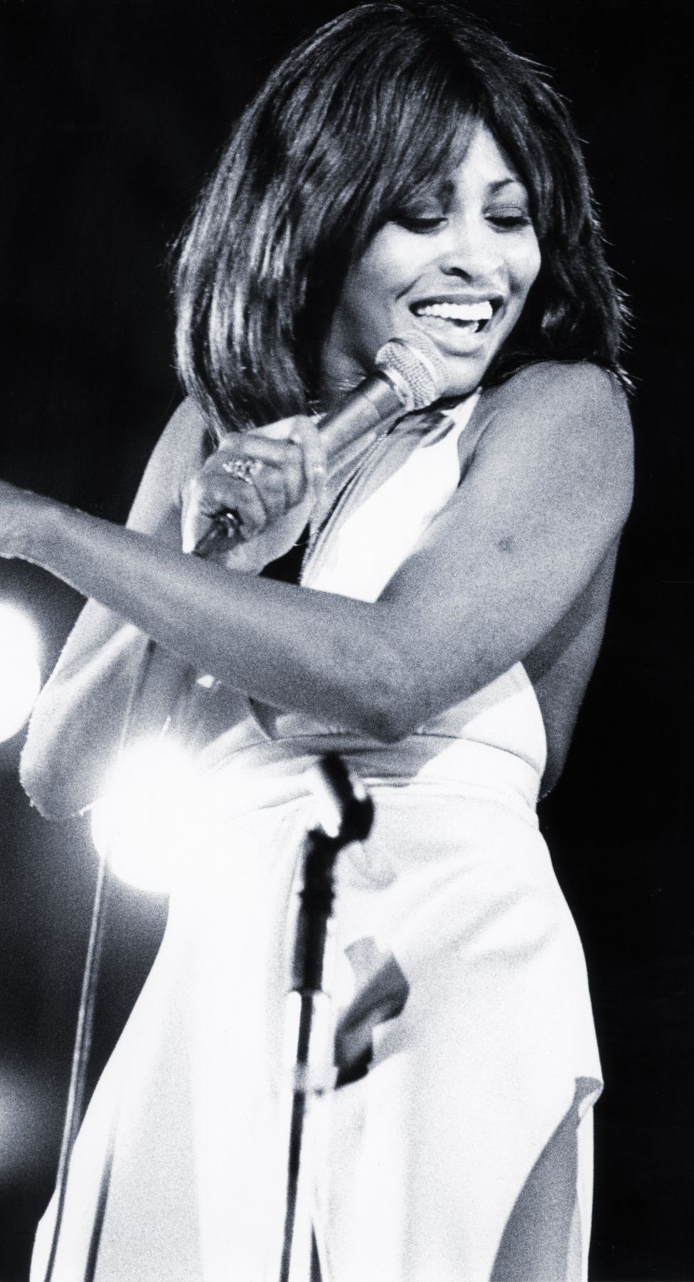 Turner on stage in 1975